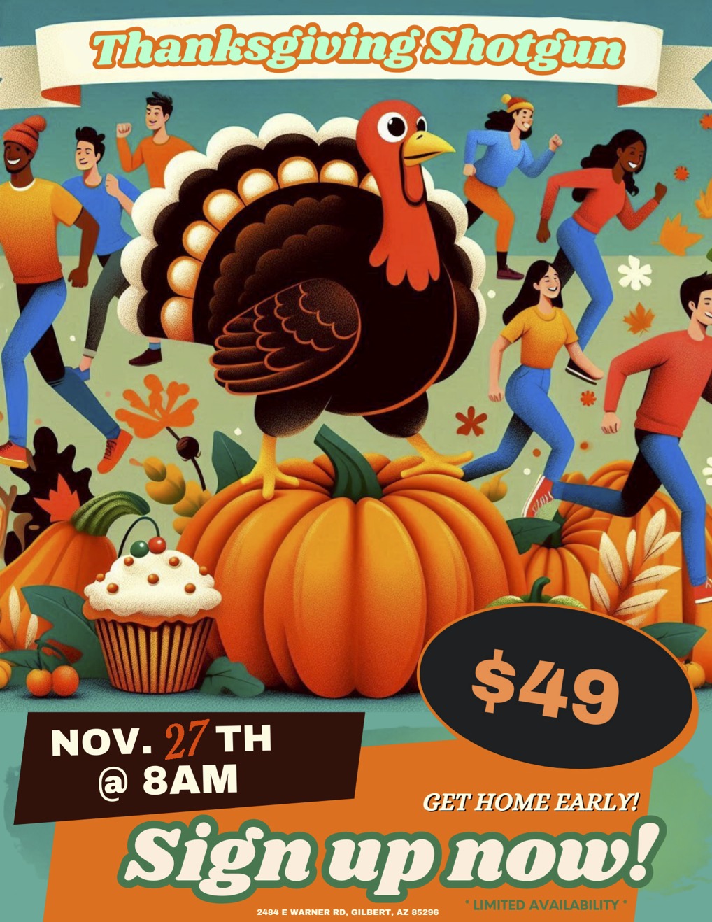 Thanksgiving Nov. 27th 8am Shotgun