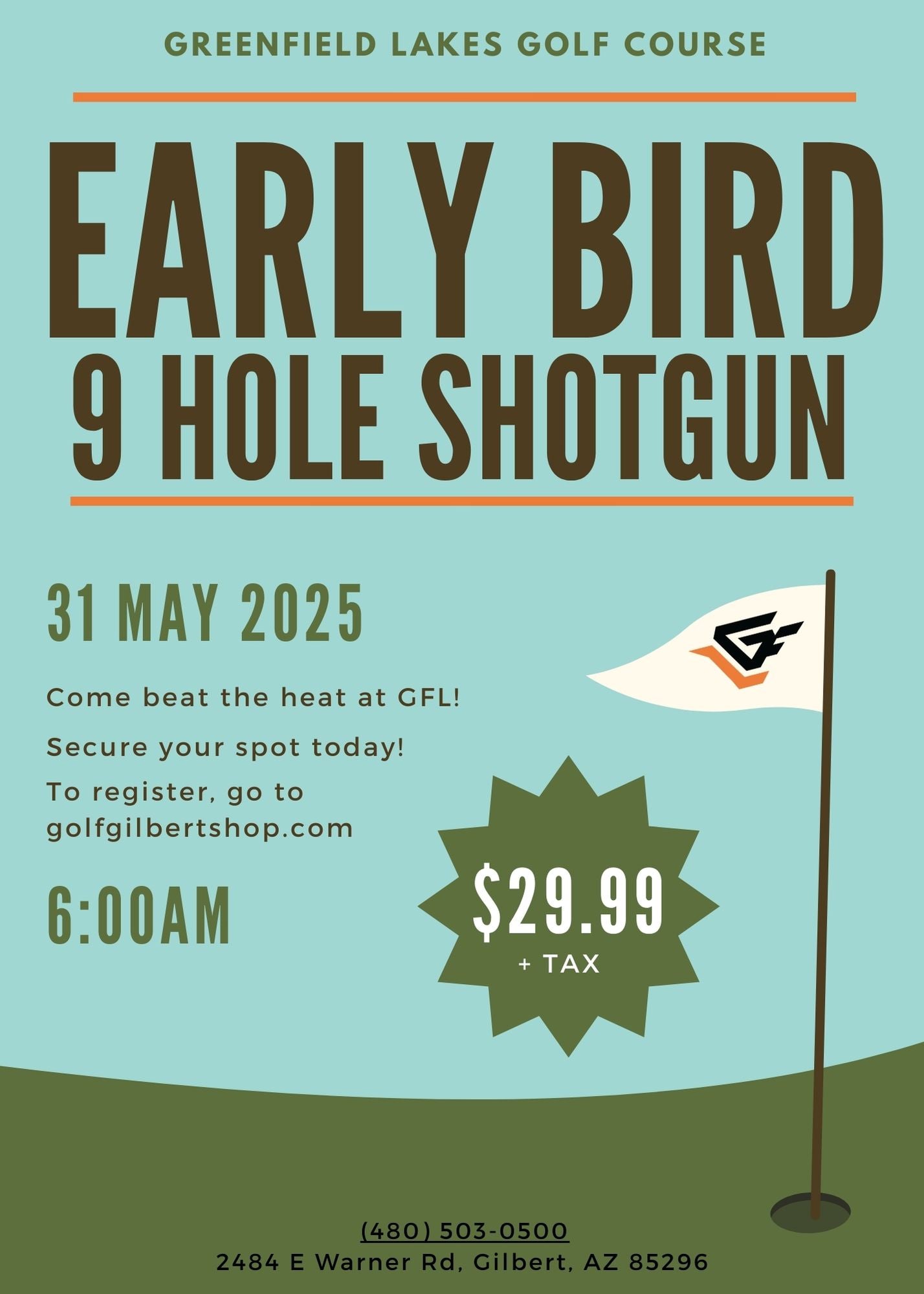 Early Bird 9-Hole Shotgun Start