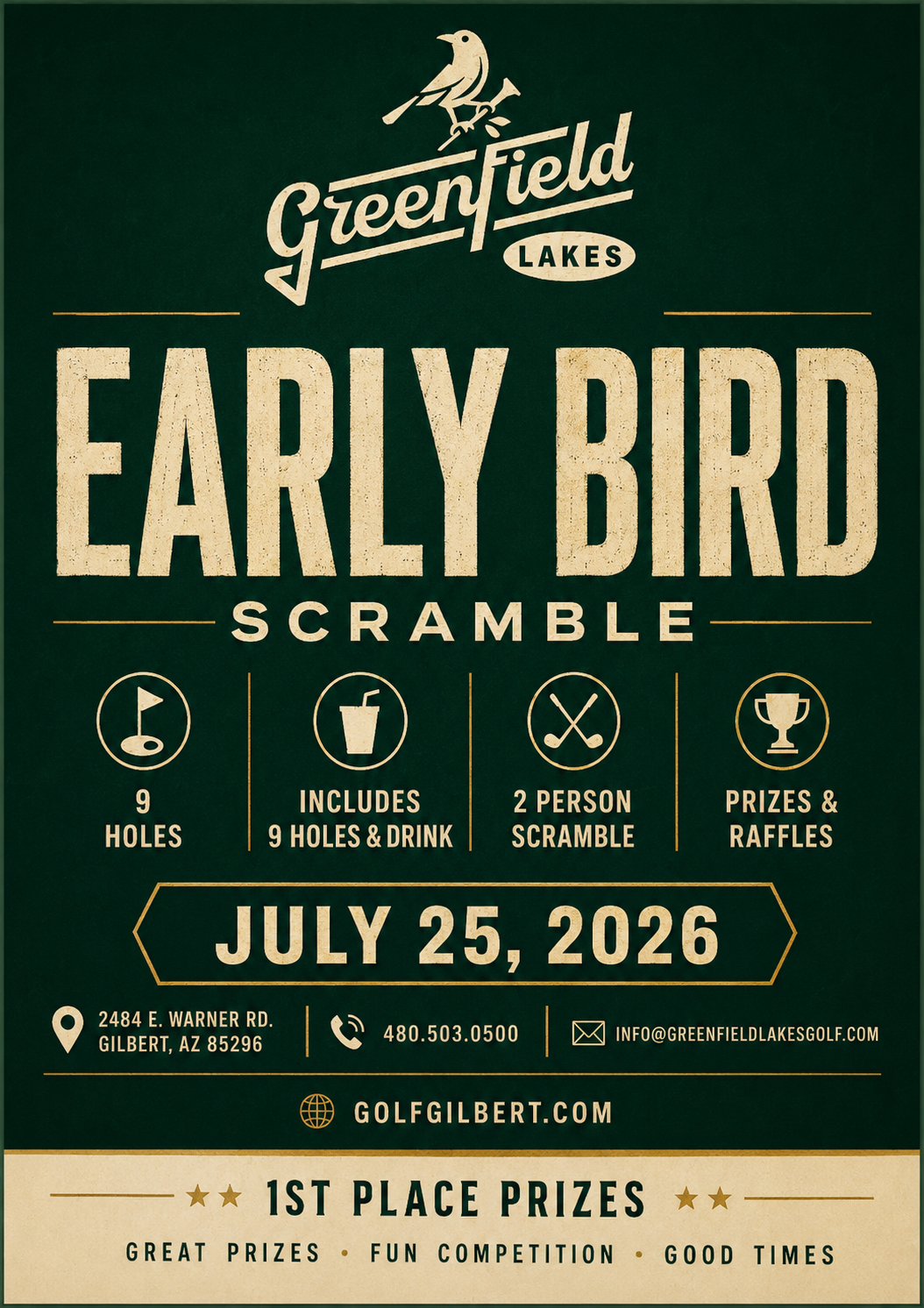 Early Bird Scramble July 25, 2026