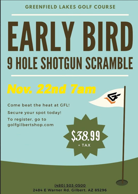 Early Bird Nov 22nd Shot gun